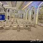 تاجير طاولات طعام مع كراسي شفاف او ريفي او كراسي ملبس طاولات