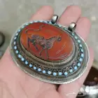 قلاده انتيك افغاني من حجر العقيق