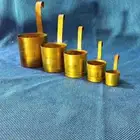 طقم مكاييل تراثيه خمس أحجام مخزنه صناعة اوروبيه