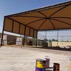 مظلات سيارات ومدارس سواتر قماش برجولات خارجية