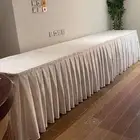طاولات بوفيه قابلة للطي مع مفارش