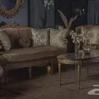 طقم كنب كلاسيك 4 مفرد ومقعد رباعي مع طاوله للبيع