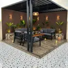 بديل خشب وعشب صناعي ومظلات