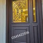 ابواب حديد كلادينج والمنيوم
