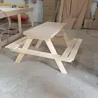 كراسي خشبية نظام أمريكي ملتصق الطاوله بالكراسي