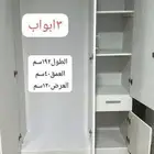 دواليب وطني جديده ثلاثة وبابين خشب مضغوط وقوي جدا