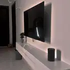 طاولة تلفاز معلقه لون ابيض