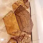 طقم طاولات لون ذهبي فخم