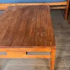 جلسة خشبية شبه جديده
