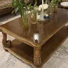 طقم طاولات قهوه وخدمه من الخشب