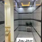 للايجار دور أرضي مؤثث بالكامل بحي طويق   مساحة واسعة