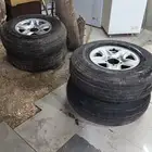 جنوط ديازل مقاس 17 اصلي شرط مع كفرات بالون