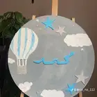 لوحات باسماء مواليد رسم يدوي