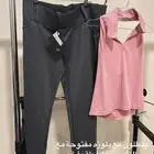 بنطلون مع بلوزة مفتوحة الظهر بمغاط سترتش بارد (جديدة).