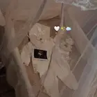 سرير للمواليد لون سكري استخدام مره وحده