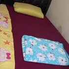 سرير خشب نفر ونص بمرتبه جديده