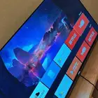 شاشه 58 بوصه سمارت شبه جديده بريموتها