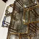 طاوله ستيل كبيره مع 6 خدمه