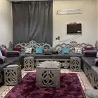 طقم كراسي مجلس مع الطاولات والاثاث