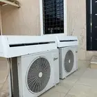 مكيف سبلت 2 شبه جديده استخدام اقل من سنه 18طن السبب نقل