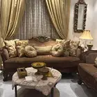 طقم كنب كبير ونظيف للبيع