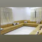 كنب ثمان قطع مع اثنين زاويه   . قياس الغرفه 4 5