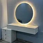 تسريحة 6 ادراج ومرايا دائرة