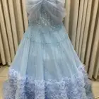 فستان ازرق سماوي أخت العروسه
