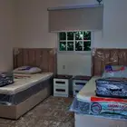 شقة غرفتين وصاله. ومطبخ وحوش سكن خاص