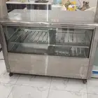 ثلاجة عرض او طاوله مخبز   بوفيه ستانلس كبيرة شغال