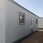 للبيع غرفة بركس متنقلة جاهزة برتبل مع دورة مياه 4 في 10