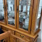 طاوله خشب مع دولاب