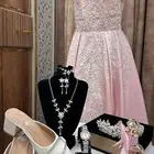 فستان مناسبات لون وردي