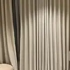 ستارة بدون شيفون بدون حديد لونها بيج الطول 400 والعرض 285