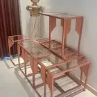 طاولات خدمه لون روز قولد