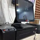 عرض كاشير ليومين فقط 1550 جهاز لمس بمعالج i5 درج وطابعة وبر