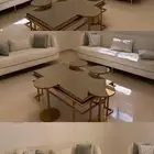 كنب من 4 قطع وطاوله مع خدمتها للبيع السريع الخفجي