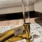 طاولة كبيرة جديدة واربع طاولات خدمة شبه جديدة