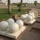 حواجز خرسانيه وزينة حدائق مناهيل مصدات قواعد اناره