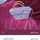 شنط نسائية مشغولة يدويا بخامات مختلفة