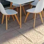 متوفرة طاولة اربعه كرسي ابيض شركه هوم سنتر