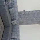 كنب 3 قطع نضيف وعليه لبس حمايه كامل ملبس حمايه مع الخدايات