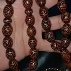 سبحه العنبر الاشهب كهرمان اصلي مطعمه بالفضه نوادر