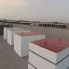 حواجز خرسانيه أنوع المقاسات متوفره عل حساب اطلب