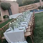 محل حفلات تاجير كراسي كوش طاولات قزاز بوفيه صحون سرفيس يوجد