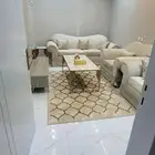 كنب كامل مع الستاره وطاوله والسجاد