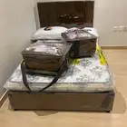 high quality medium bedframe and mattress available