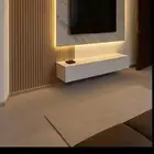 خلفيه شاشه بديل ارخام حجري مع تكسيات مع ارف