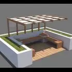 تنسيق والعاب واعمدت الاناره في الحدائق