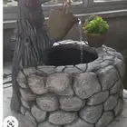 نحت أشجار وشلالات مياه